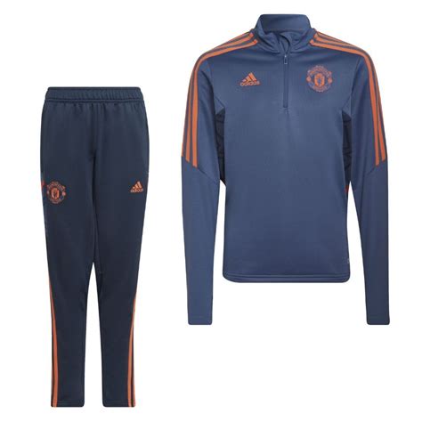 adidas manchester united trainingspak wit blauw|Manchester United .